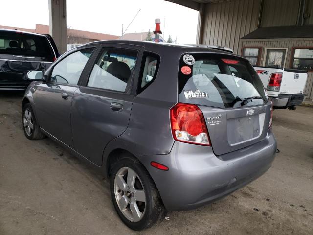 KL1TD66678B081361 - 2008 CHEVROLET AVEO BASE GRAY photo 2