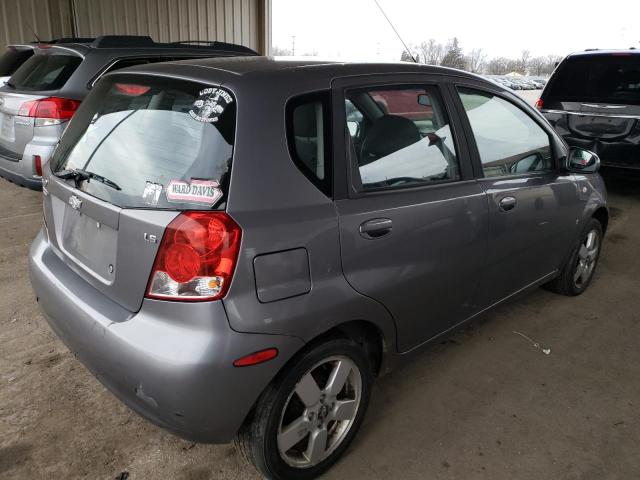 KL1TD66678B081361 - 2008 CHEVROLET AVEO BASE GRAY photo 3