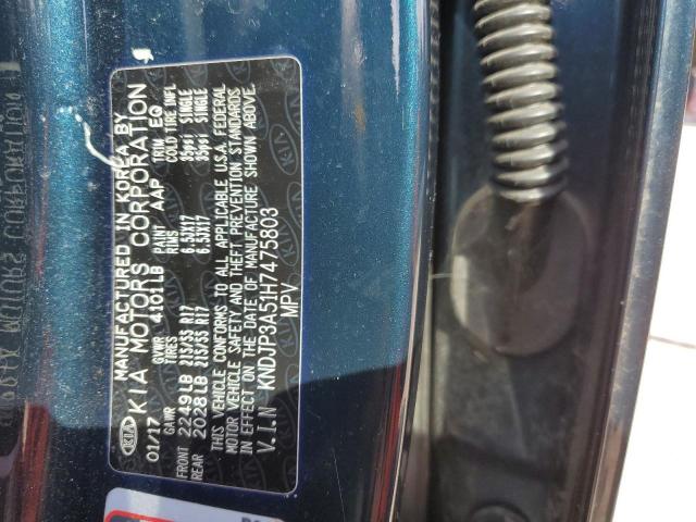 KNDJP3A51H7475803 - 2017 KIA SOUL + BLUE photo 14