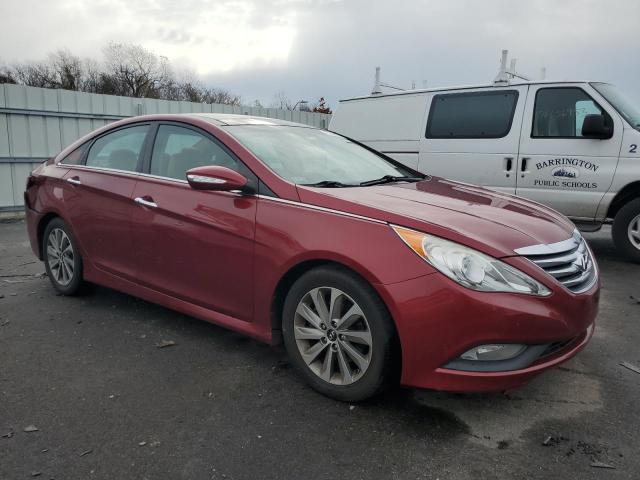 5NPEC4AC5EH845952 - 2014 HYUNDAI SONATA SE RED photo 4