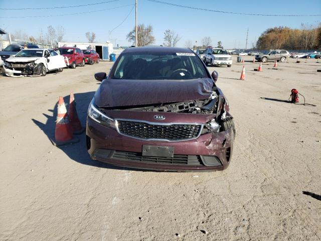 3KPFK4A77JE211325 - 2018 KIA FORTE LX BURGUNDY photo 5