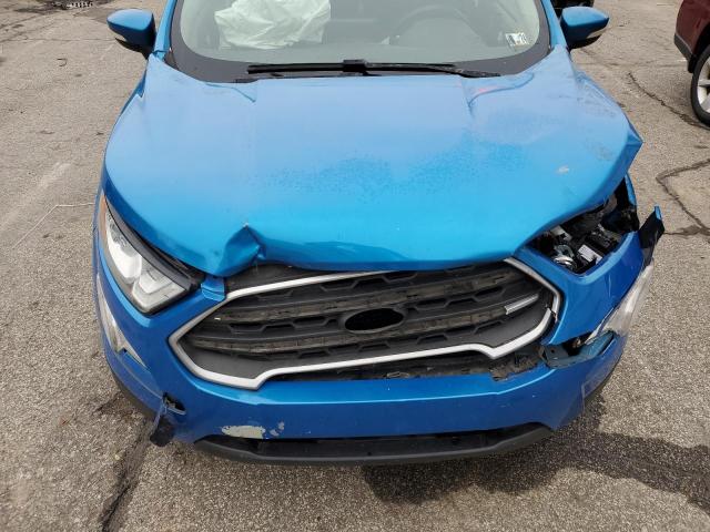 MAJ6P1UL6JC184513 - 2018 FORD ECOSPORT SE BLUE photo 12