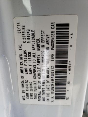 19UUB2F78FA000912 - 2015 ACURA TLX ADVANCE WHITE photo 12