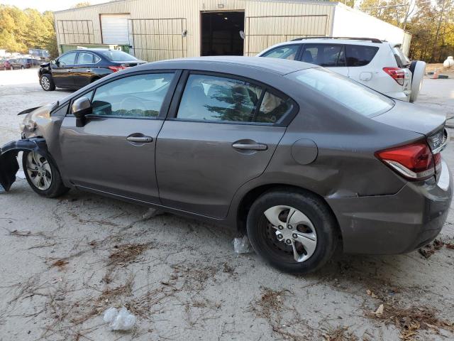 2HGFB2F5XDH567922 - 2013 HONDA CIVIC LX GRAY photo 2