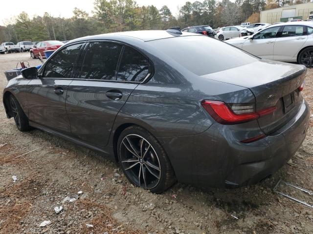 3MW5R7J04M8B58434 - 2021 BMW 330XI GRAY photo 2