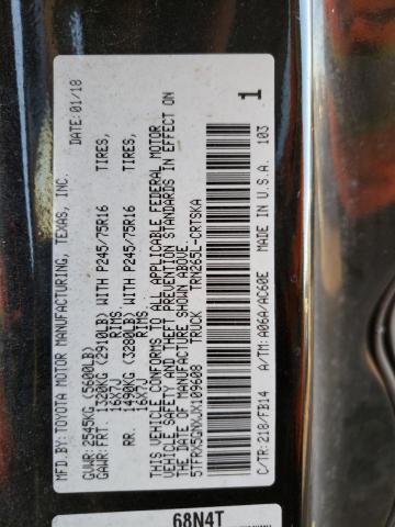 5TFRX5GNXJX109608 - 2018 TOYOTA TACOMA ACCESS CAB Qara foto 12