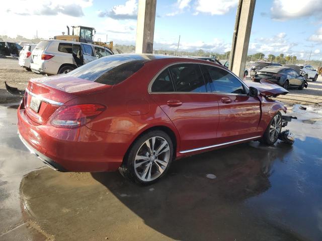 WDDWF4JB8GR154287 - 2016 MERCEDES-BENZ C 300 RED photo 3