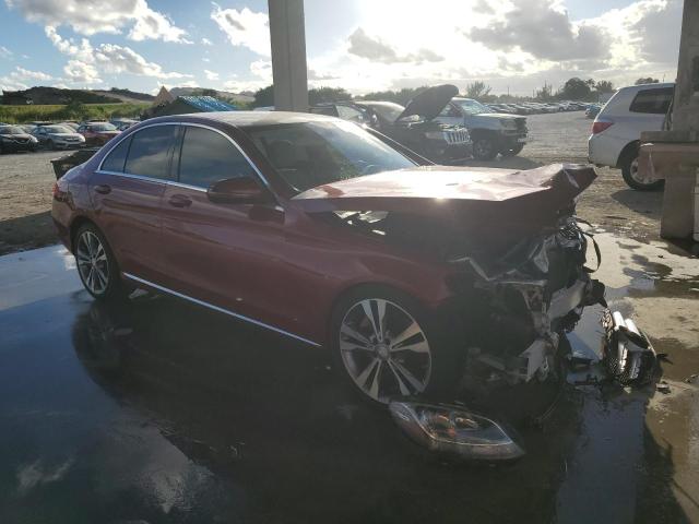 WDDWF4JB8GR154287 - 2016 MERCEDES-BENZ C 300 RED photo 4