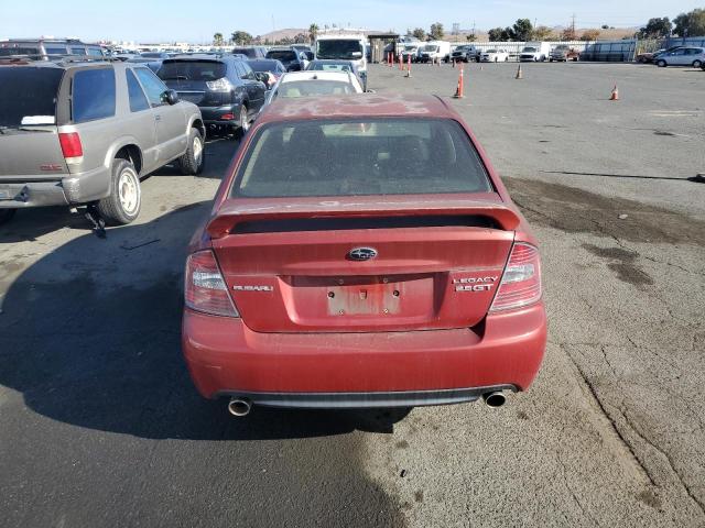 4S3BL676454203518 - 2005 SUBARU LEGACY GT LIMITED BURGUNDY photo 6