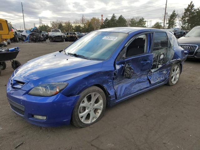 JM1BK343681868485 - 2008 MAZDA 3 HATCHBACK BLUE photo 1