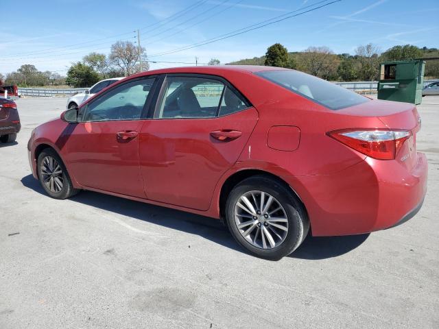 2T1BURHE7FC465620 - 2015 TOYOTA COROLLA L RED photo 2