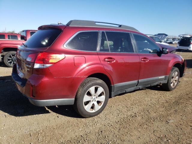 4S4BRBKCXC3252130 - 2012 SUBARU OUTBACK 2.5I LIMITED RED photo 3