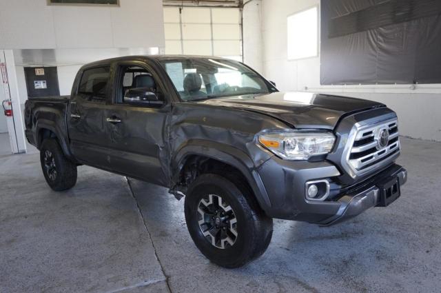 3TMGZ5AN8JM172660 - 2018 TOYOTA TACOMA DOUBLE CAB GRAY photo 1