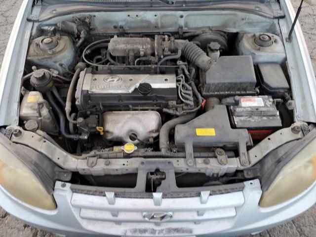 KMHCG35CX5U335386 - 2005 HYUNDAI ACCENT GS SILVER photo 11