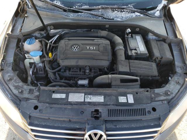 1VWBS7A35EC050013 - 2014 VOLKSWAGEN PASSAT SE GRAY photo 11