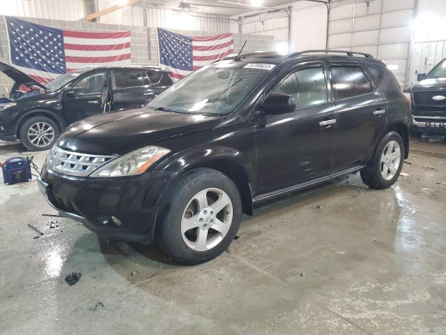 JN8AZ08W33W238515 - 2003 NISSAN MURANO SL BLACK photo 1