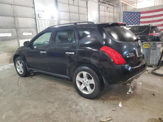 JN8AZ08W33W238515 - 2003 NISSAN MURANO SL BLACK photo 2