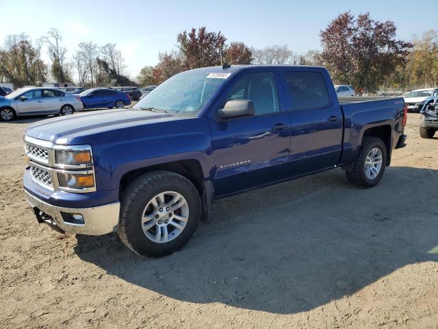 3GCUKREH2EG352384 - 2014 CHEVROLET SILVERADO K1500 LT BLUE photo 1