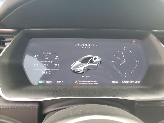 5YJSA1E2XJF293401 - 2018 TESLA MODEL S Մոխրագույն լուսանկար 9