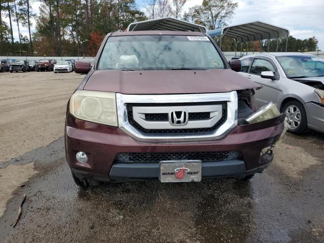 5FNYF3H53BB049653 - 2011 HONDA PILOT EXL BURGUNDY photo 5