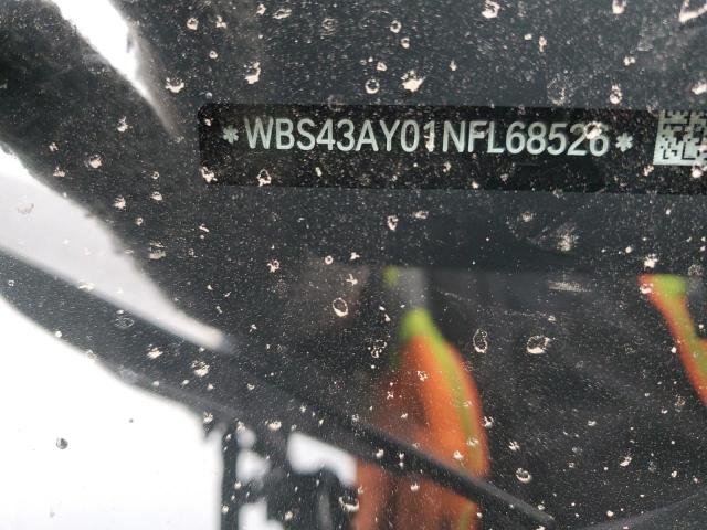 WBS43AY01NFL68526 - 2022 BMW M3 COMPETITION შავი ფოტო 13