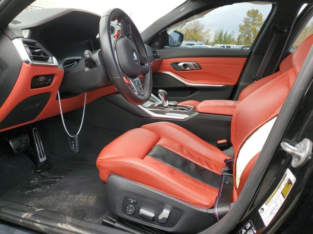 WBS43AY01NFL68526 - 2022 BMW M3 COMPETITION შავი ფოტო 7
