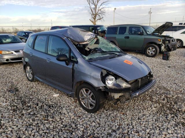 JHMGD37607S054880 - 2007 HONDA FIT S ნაცრისფერი ფოტო 4