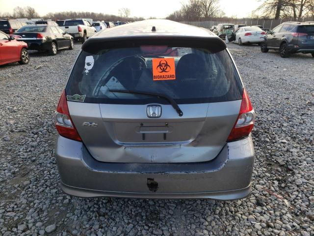 JHMGD37607S054880 - 2007 HONDA FIT S ნაცრისფერი ფოტო 6
