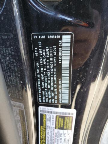WVWFW8AH5EV004387 - 2014 VOLKSWAGEN EOS LUX 黑色 照片 13