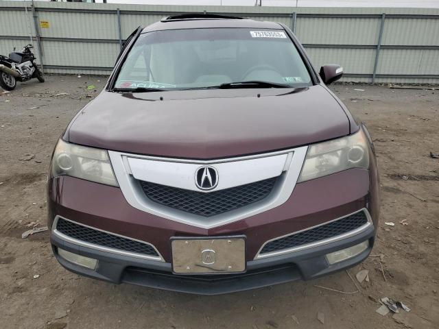 2HNYD2H60AH500193 - 2010 ACURA MDX TECHNOLOGY BURGUNDY photo 5