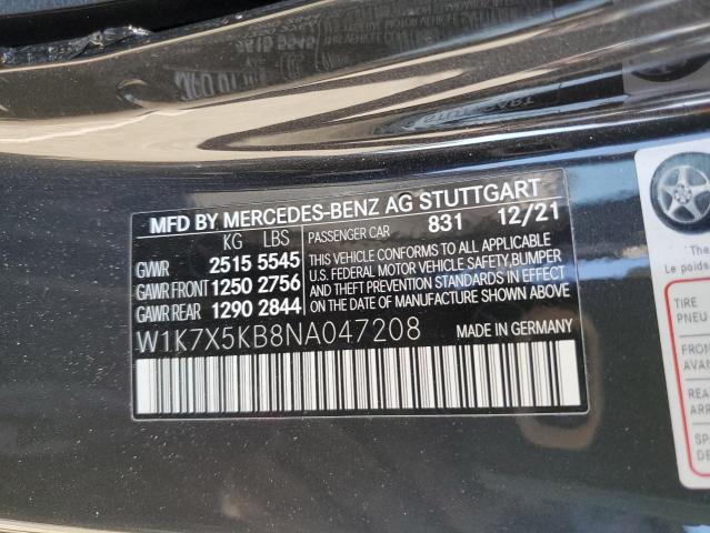 W1K7X5KB8NA047208 - 2022 MERCEDES-BENZ AMG GT 43 CHARCOAL photo 13
