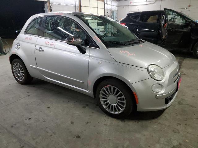 3C3CFFCR2DT575285 - 2013 FIAT 500 LOUNGE SILVER photo 4