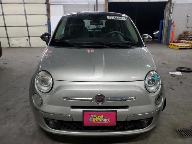 3C3CFFCR2DT575285 - 2013 FIAT 500 LOUNGE SILVER photo 5