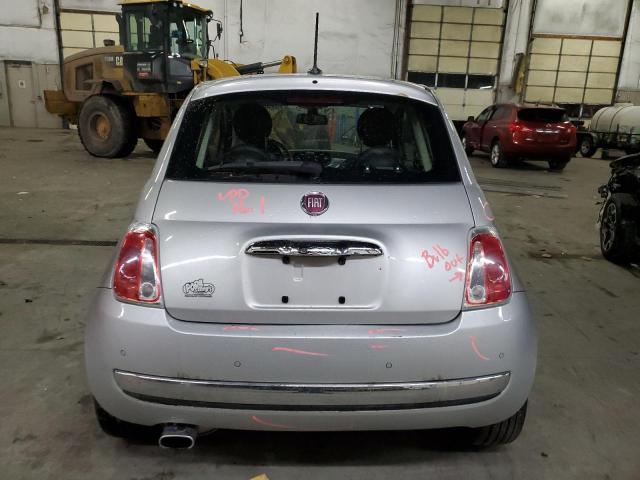 3C3CFFCR2DT575285 - 2013 FIAT 500 LOUNGE SILVER photo 6