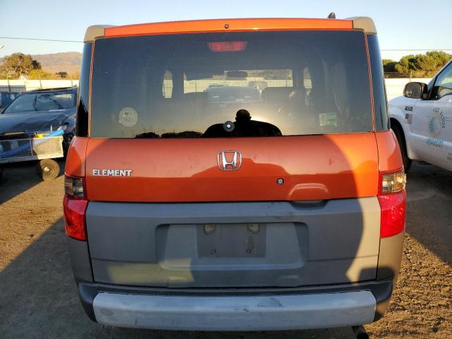 5J6YH28583L030061 - 2003 HONDA ELEMENT EX ORANGE photo 6