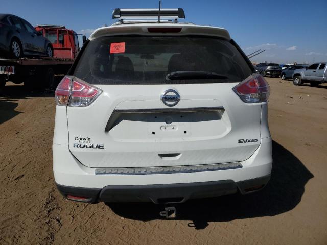 KNMAT2MV0GP598492 - 2016 NISSAN ROGUE S WHITE photo 6