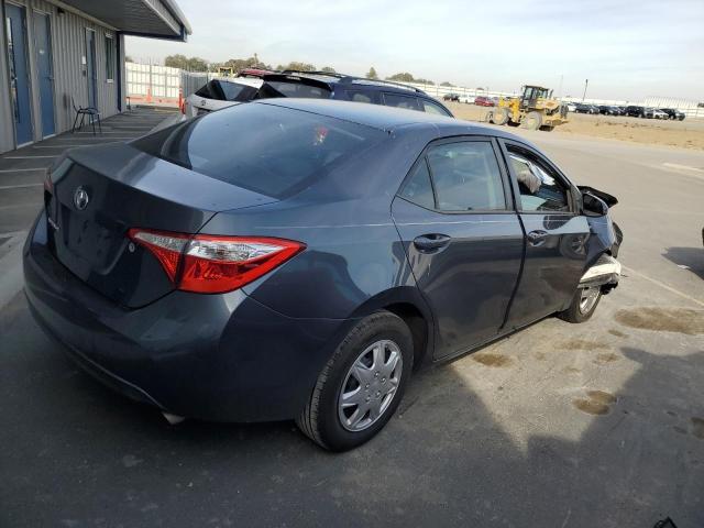 2T1BURHEXFC379637 - 2015 TOYOTA COROLLA L GRAY photo 3