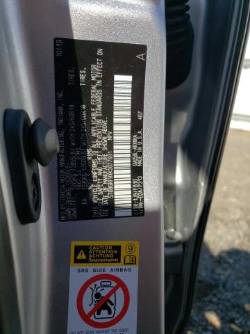 5TDBGRFHXKS077691 - 2019 TOYOTA HIGHLANDER HYBRID SILVER photo 13