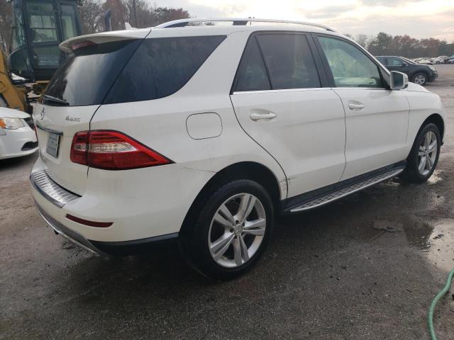4JGDA5HB0EA362103 - 2014 MERCEDES-BENZ ML 350 4MATIC WHITE photo 3