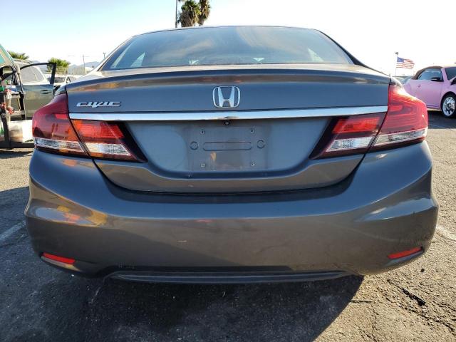 19XFB2F57DE250187 - 2013 HONDA CIVIC LX GRAY photo 6