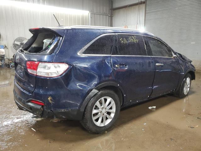 5XYPG4A57HG201721 - 2017 KIA SORENTO LX BLUE photo 3