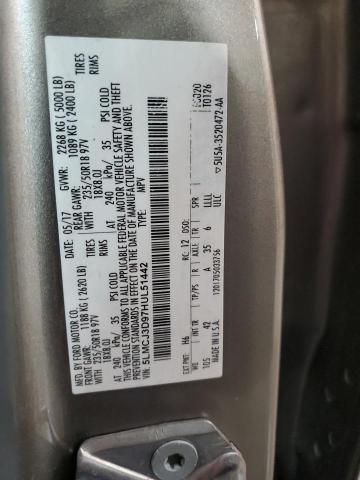 5LMCJ3D97HUL51442 - 2017 LINCOLN MKC RESERVE SILVER photo 12