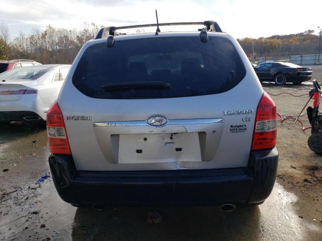 KM8JN12D66U386870 - 2006 HYUNDAI TUCSON GLS SILVER photo 6