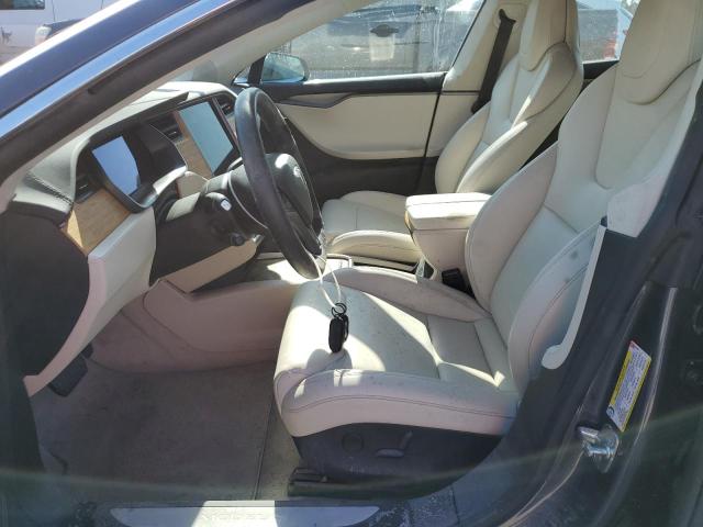 5YJSA1E21JF274767 - 2018 TESLA MODEL S GRAY photo 7