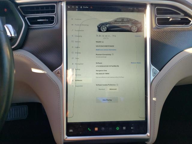 5YJSA1H18EFP39439 - 2014 TESLA MODEL S GRAY photo 9