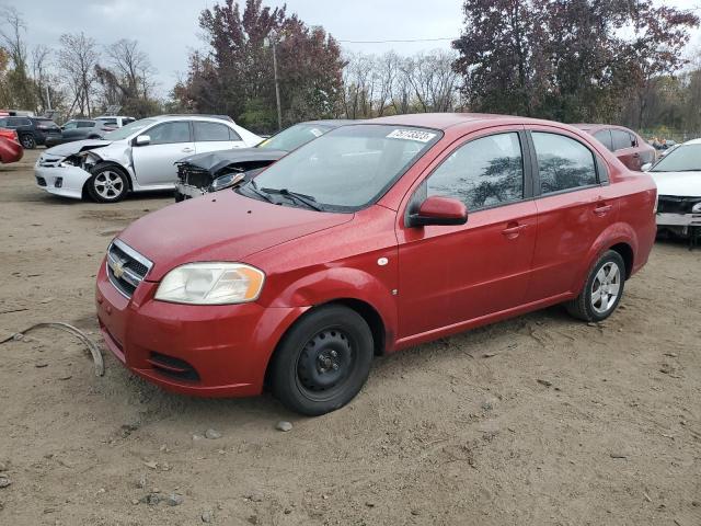 KL1TD56688B229298 - 2008 CHEVROLET AVEO BASE BURGUNDY photo 1