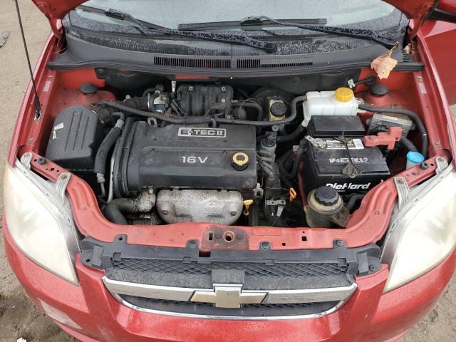 KL1TD56688B229298 - 2008 CHEVROLET AVEO BASE BURGUNDY photo 11