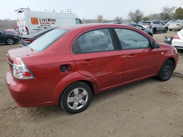 KL1TD56688B229298 - 2008 CHEVROLET AVEO BASE BURGUNDY photo 3