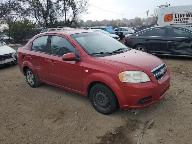 KL1TD56688B229298 - 2008 CHEVROLET AVEO BASE BURGUNDY photo 4