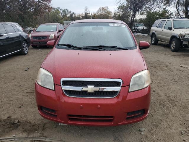 KL1TD56688B229298 - 2008 CHEVROLET AVEO BASE BURGUNDY photo 5